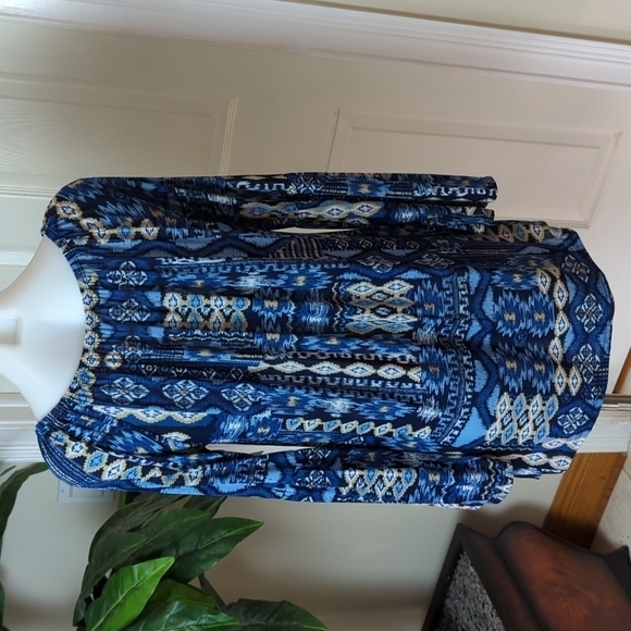 West Loop Women's Long Sleeve Boho Tunic Top Size Medium - Picture 3 of 4